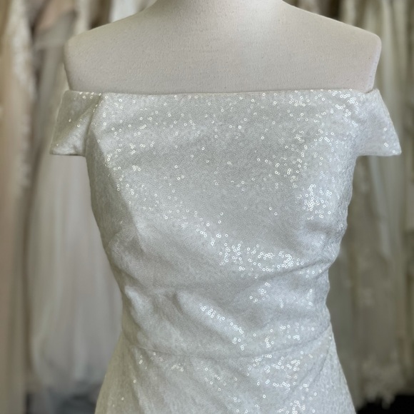 Sequined Off-the-Shoulder Dress - Picture 5 of 5